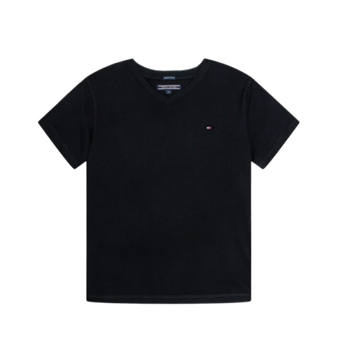 חולצה Tommy Hilfiger צווארון וי שחורה מידות 2T-16 לילדים