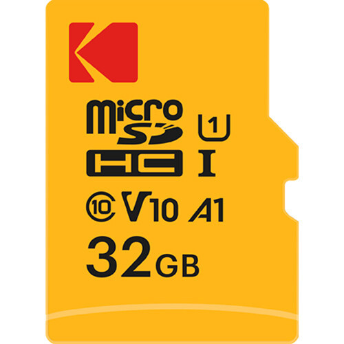 כרטיס זיכרון Kodak 32GB Premium Performance UHS-I microSDHC Memory Card with SD Adapter