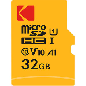 כרטיס זיכרון Kodak 32GB Premium Performance UHS-I microSDHC Memory Card with SD Adapter