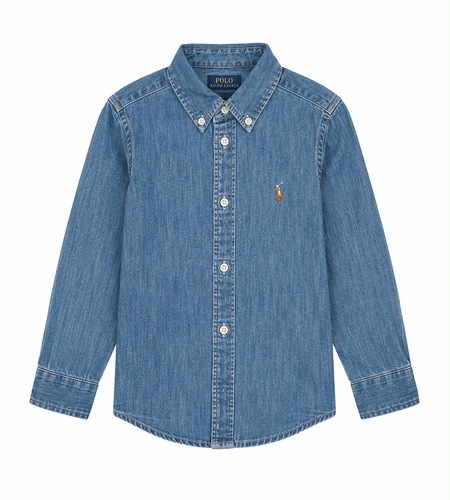 חולצה POLO RALPH LAUREN מידות 2-20 לילדים בגוון ג'ינס