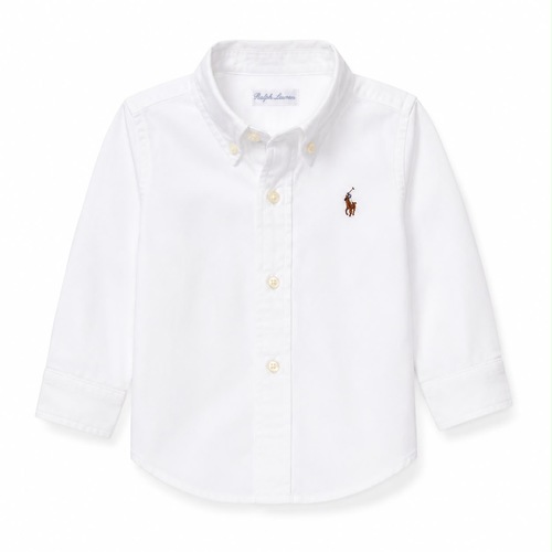 חולצה POLO RALPH LAUREN מידות 2-20 לילדים בגוון לבן - מכופתרת