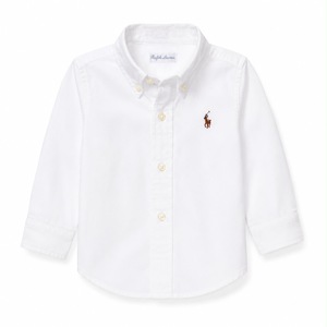 חולצה POLO RALPH LAUREN מידות 2-20 לילדים בגוון לבן - מכופתרת