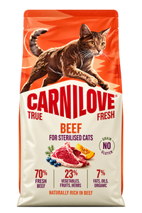 קארנילאב TF חתול בוגר מסורס בקר 2 ק"ג Carnilove True Fresh