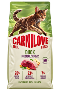 קארנילאב TF חתול בוגר מסורס ברווז 6 ק"ג Carnilove True Fresh