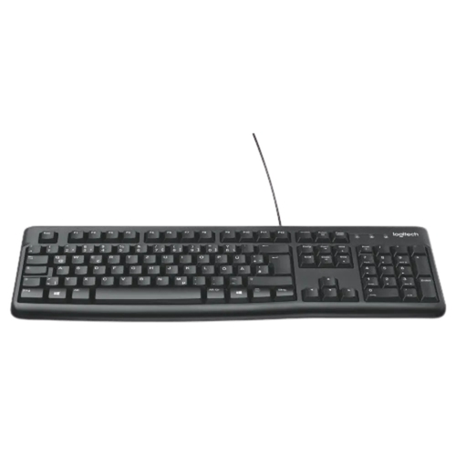 מקלדת חוטית | Logitech K120 | USB שחור