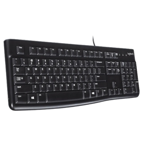 מקלדת חוטית | Logitech K120 | USB שחור