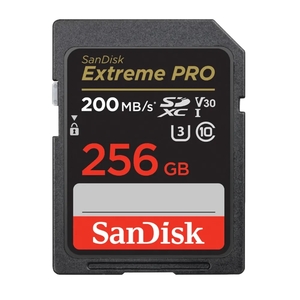 כרטיס זיכרון | S.D EX PRO | 4K 200S מבית SANDISK בנפח GB256