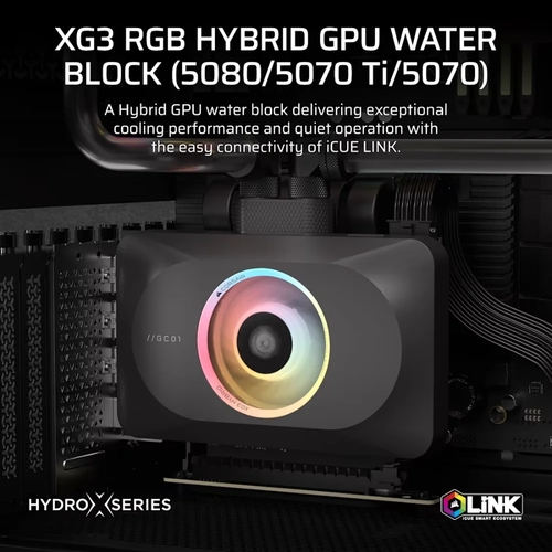 בלוק קירור מים היברידי לכרטיס מסך דגם | XG3 RGB Hybrid (5080 5