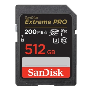 כרטיס זיכרון | S.D EX PRO | 4K 200S מבית SANDISK בנפח | 512GB