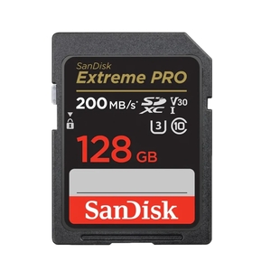 כרטיס זיכרון | S.D EX PRO | 4K 200S V30 מבית SANDISK בנפח GB128