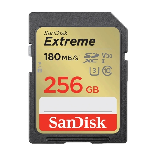 כרטיס זיכרון | S.D EX | 4K 180S V30 מבית SANDISK בנפח | 256GB
