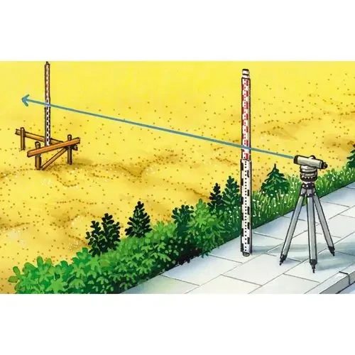 מאזנת אופטית Laserliner AL 32 Plus עם חצובה ולאטה למדידת הפרשי גובה בשטח