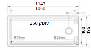 כיור מטבח דגם אינטאוס 120- יבואן רשמי ניגא
