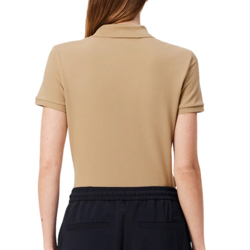 חולצה LACOSTE מידות XS-XL לנשים בגוון חום - מבט נוסף