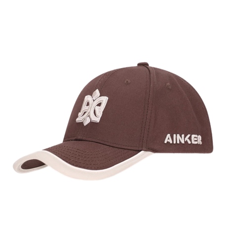 כובע AINKER בגוון חום - מבט צד