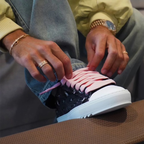 סניקרס NUMERIS PINK DENIM מידות 40-46 לגברים - תקריב
