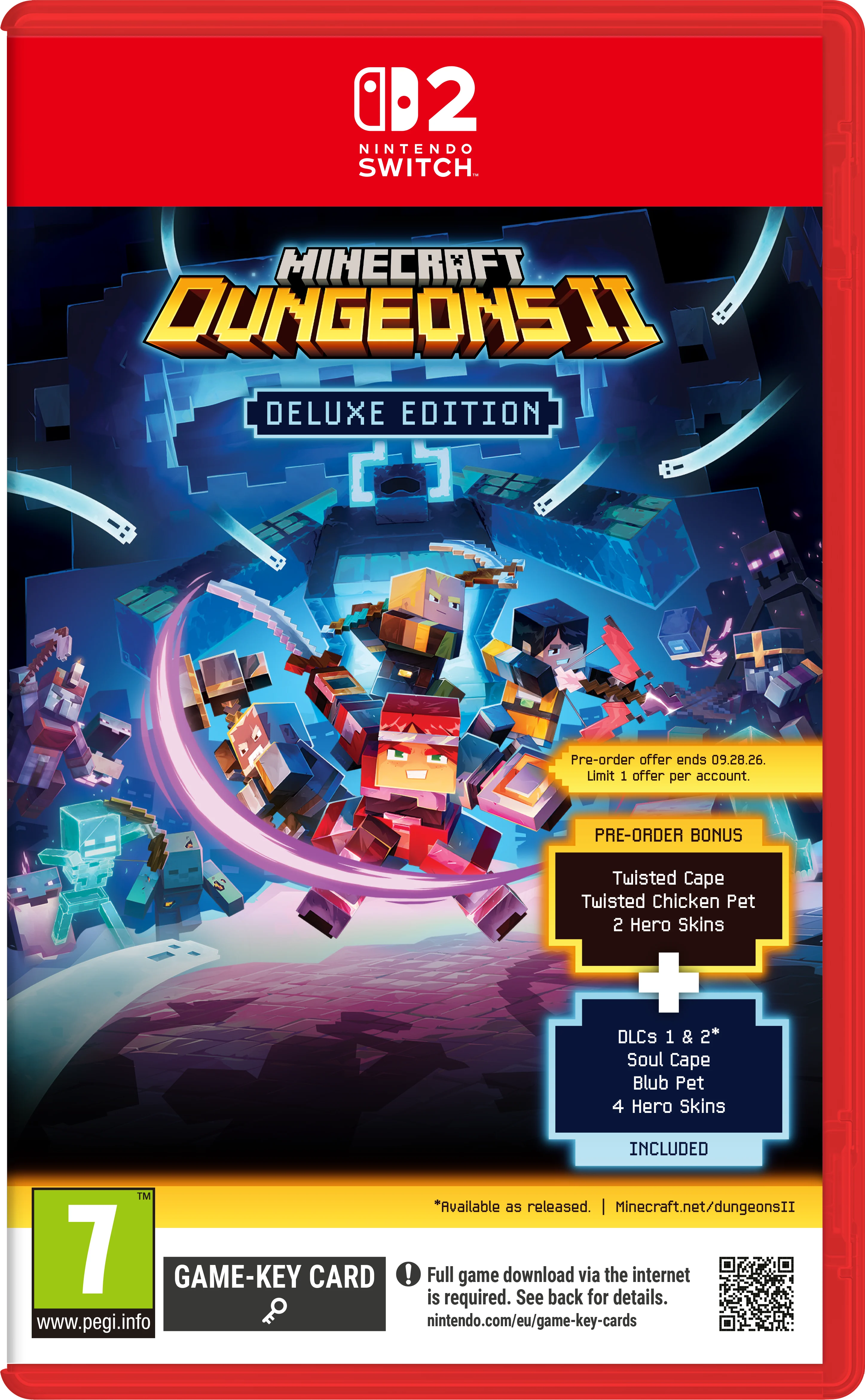 MINECRAFT DUNGEONS 2 Nintendo Switch 2 מכירה מוקדמת