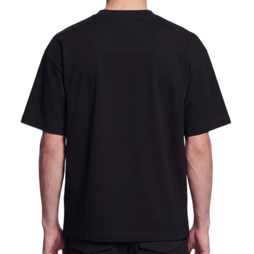 חולצה AINKER שחורה מידות XS-XXL לגברים בגוון שחור עם תווית - תקריב