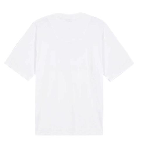 חולצה AINKER לבנה מידות XS-XXL לגברים בגוון לבן עם תווית - מבט צד