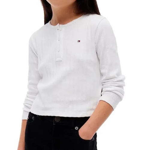 חולצה TOMMY HILFIGER מידות 6 חודשים עד 16 שנים לבנות - מבט צד