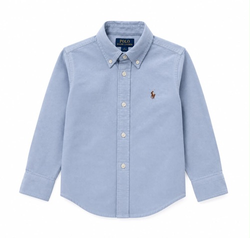 חולצה POLO RALPH LAUREN מידות 2-20 לילדים בגוון תכלת - מכופתרת