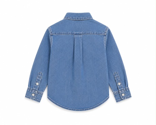 חולצה POLO RALPH LAUREN מידות 3-24 חודשים לילדים בגוון ג'ינס - מבט צד