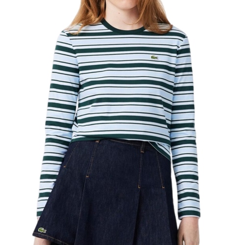 חולצה LACOSTE מידות XS-XL לנשים בגוון כחול