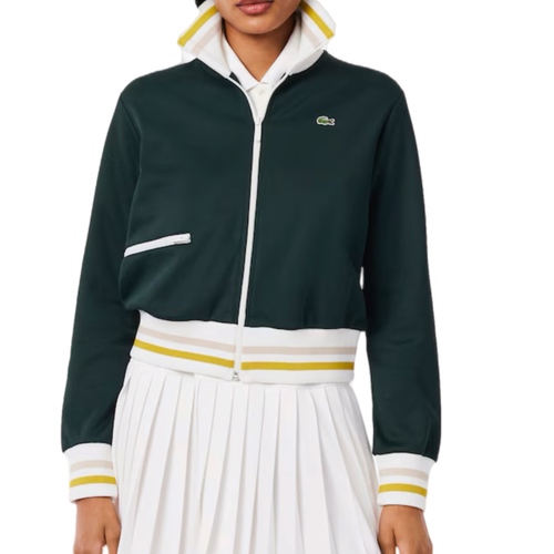 סוויטשירט LACOSTE מידות XS-XL לנשים בגוון ירוק - מבט צד