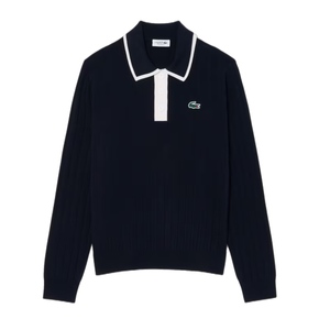 חולצה LACOSTE מידות XS-XL לנשים בגוון כחול 