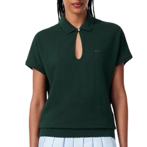 חולצה LACOSTE מידות XS-XL לנשים בגוון ירוק