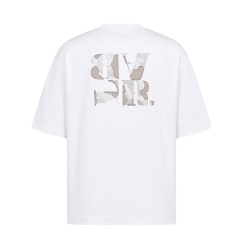 חולצה BALR מידות XS-XXL לגברים בגוון לבן עם סמל - מבט צד