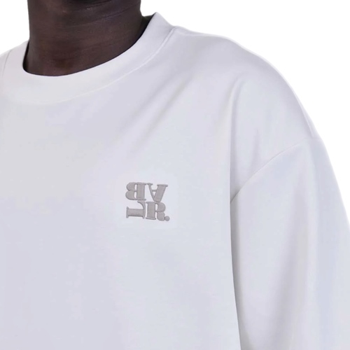 חולצה BALR מידות XS-XXL לגברים בגוון לבן עם סמל - מבט נוסף