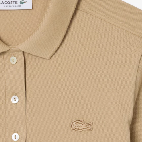 חולצה LACOSTE מידות XS-XL לנשים בגוון חום - מבט נוסף