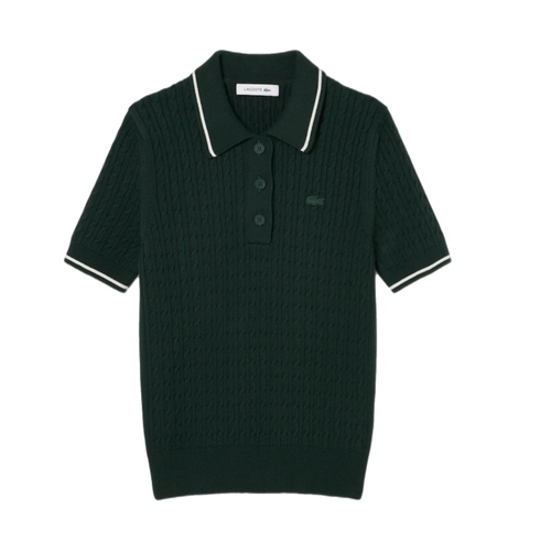 חולצה LACOSTE מידות XS-XL לנשים בגוון ירוק