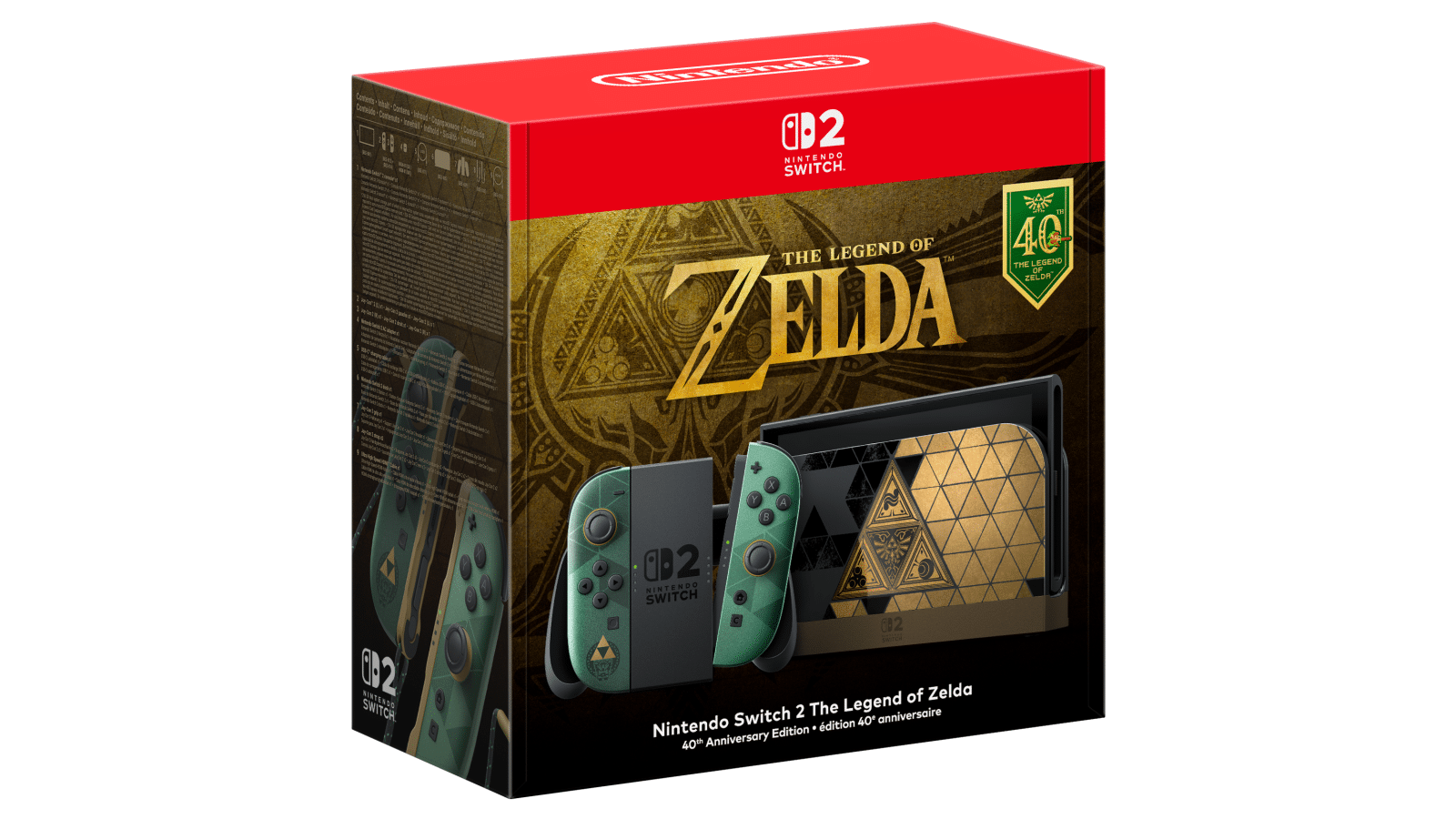  Nintendo Switch 2 – The Legend of Zelda 40th Anniversary Edition