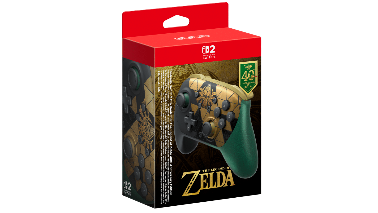 Nintendo Switch 2 Pro Controller – The Legend of Zelda 40th Anniversary Edition