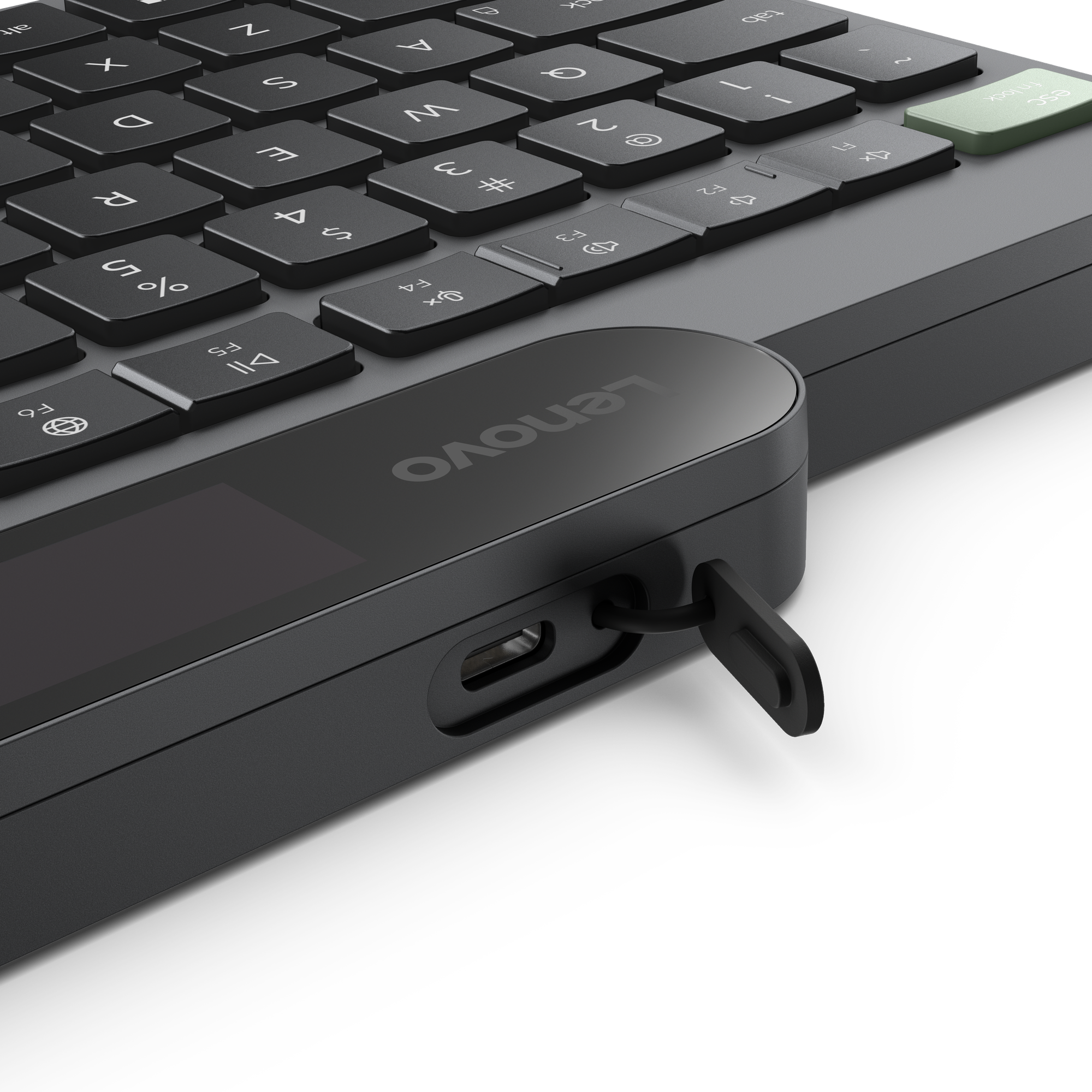 מקלדת ועכבר מקלדת אלחוטית Lenovo Self-Charging Bluetooth Keyboard-Hebrew 212 4Y41R69511