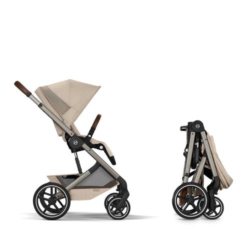 Balios TS6 עגלת תינוק בצבע Almond Beige כולל סלקל