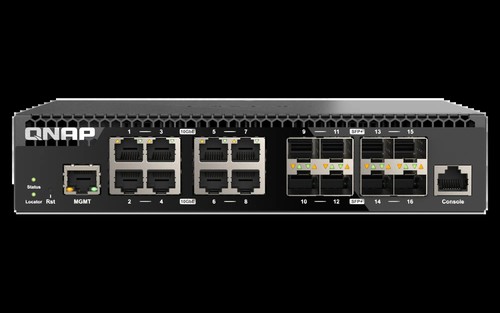 מתג מנוהל QNAP 16-Port 10GbE QSW-M3216R-8S8T
