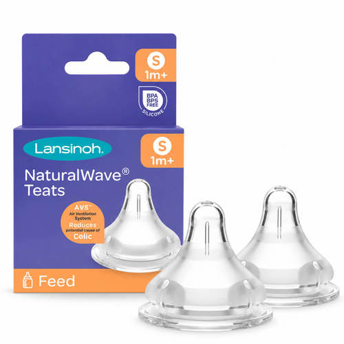 מארז 2 פטמות האכלה NaturalWave זרימה איטית Lansinoh
