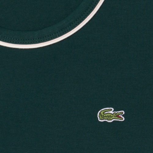 חולצה LACOSTE מידות XS-XL לנשים בגוון ירוק - מבט צד