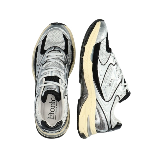 נעל ETONIC מידות 40-46 לגברים בגוון כסוף-שחור - תקריב