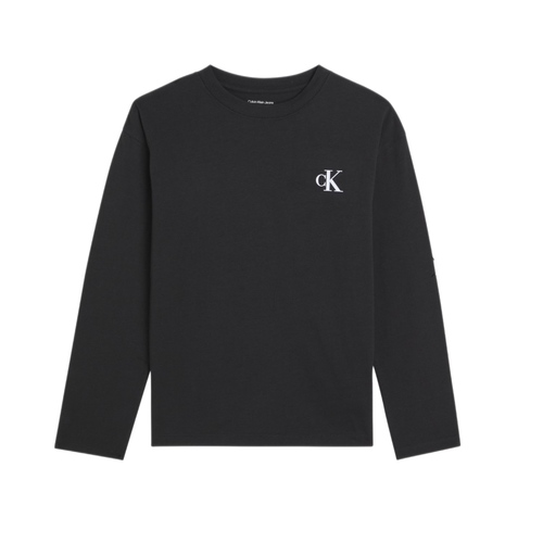 מארז 2 חולצות CALVIN KLEIN מידות 4-16 לילדים שחור ולבן - מבט צד