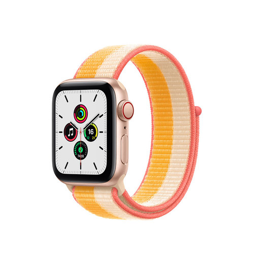 40mm Apple Watch SE GPS + Cellular, Aluminium Case with Sport Loop
