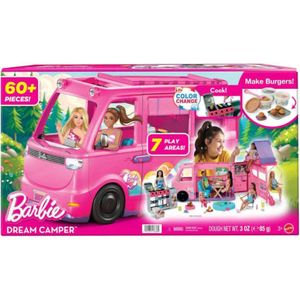 ברבי - בובת ברבי קרוואן חדש 60 חלקים ענק - BARBIE HRJ78