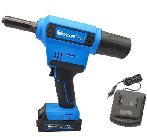 מכשיר ניטים נטען  2.4-4.8 mm WRL520+ מטען ושתי סוללות 