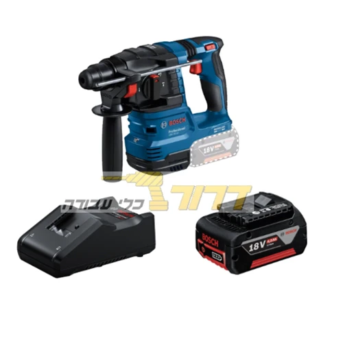 פטישון נטען 18V + סוללת 4.0Ah ומטען BOSCH 