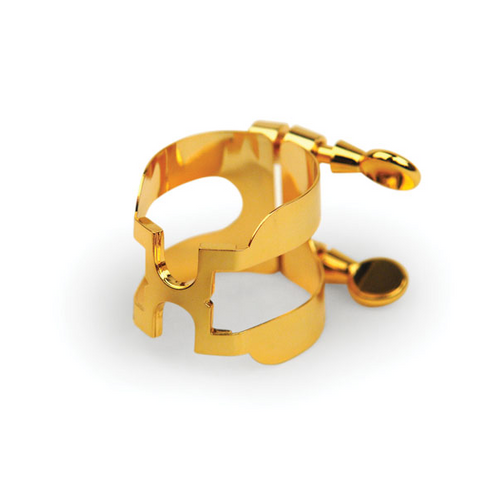 זוית נוספת Rico HAS1G Gold Alto Sax Ligature and Cap