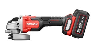 משחזת זוית 5 אינץ DEVON 20V גוף בלבד