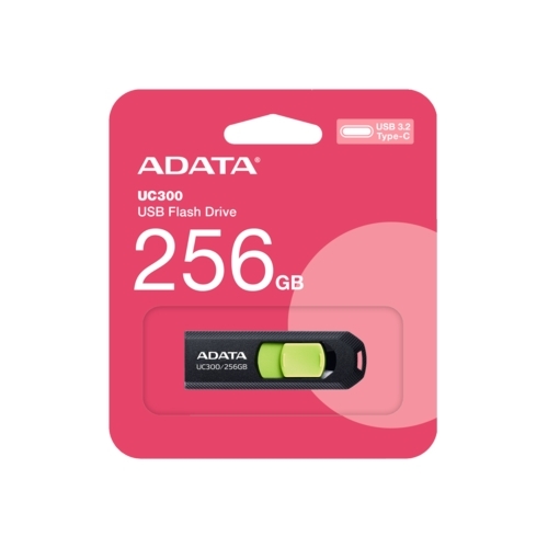ADATA UC300 | USB-C Flash Drive - ACHO-UC300-256G-RBK GN